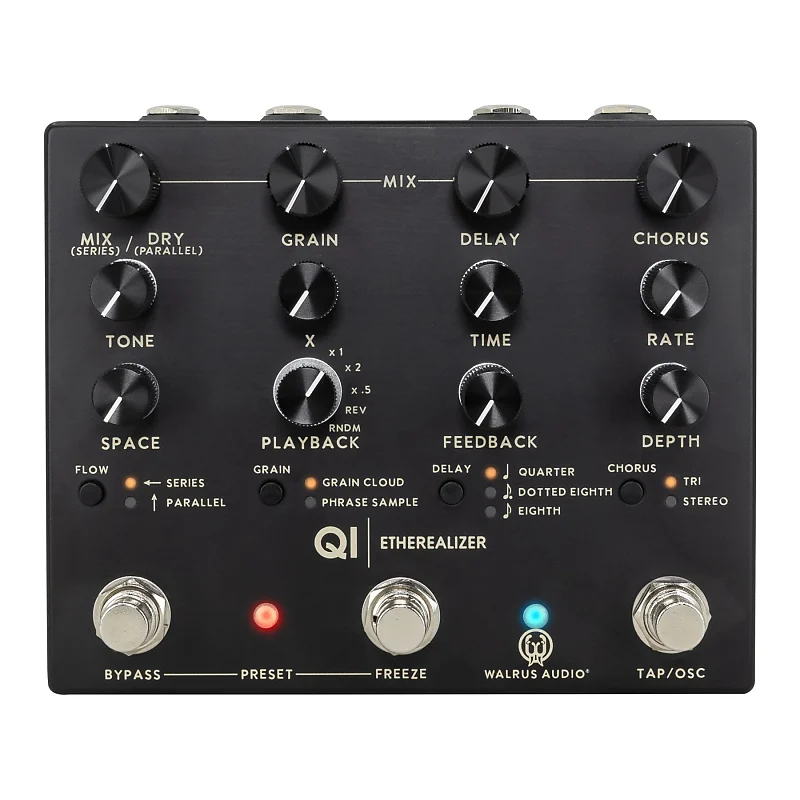 Walrus Audio Qi Etherealizer - Black - Chorus / Delay / Reverb and More!