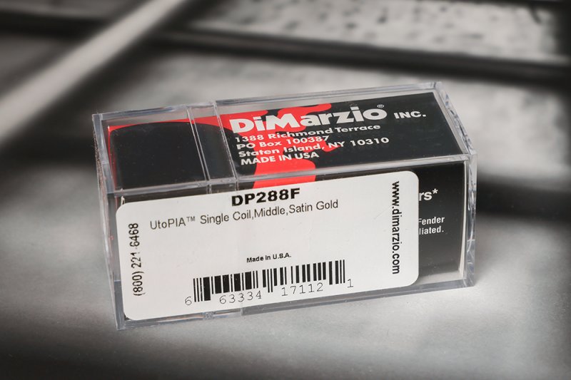 Image 1 of DiMarzio DP288F UtoPIA Middle Pickup Single Coil - Satin Gold / F-spaced