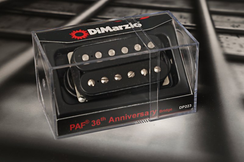 Image 0 of DiMarzio DP223BK PAF 36th Anniversary Bridge Black Humbucker / Standard Spaced