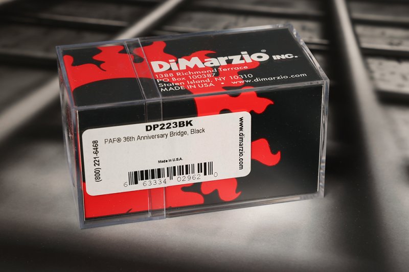 Image 1 of DiMarzio DP223BK PAF 36th Anniversary Bridge Black Humbucker / Standard Spaced