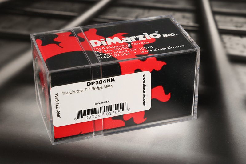 Image 1 of DiMarzio DP384BK The Chopper T Bridge - Black / Tele Telecaster