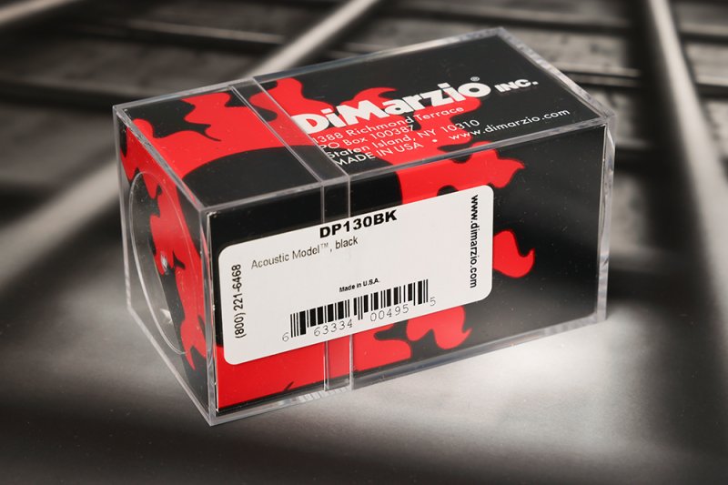 Image 1 of DiMarzio DP130BK Acoustic Model Guitar Pickup - Black