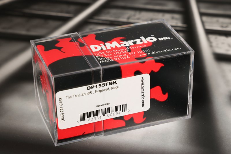 Image 1 of DiMarzio DP155FBK The Tone Zone Humbucker - Black / F-spaced