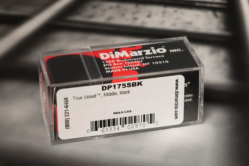 Image 1 of DiMarzio DP175SBK True Velvet Middle Pickup - Reverse Wound