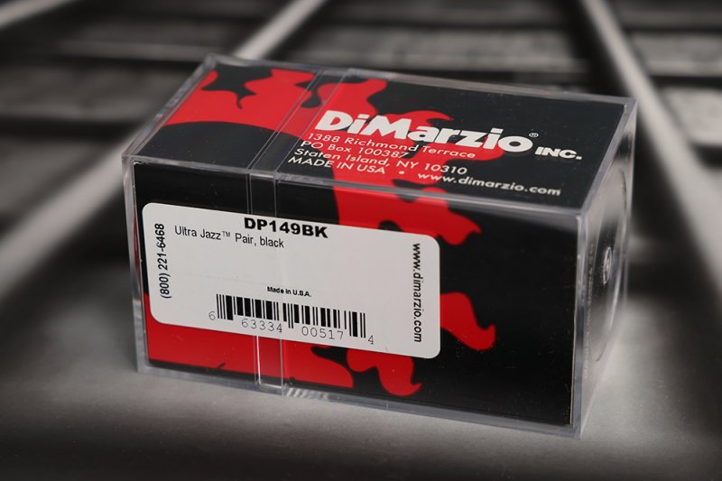 Image 1 of DiMarzio DP149BK Ultra Jazz Pickup Set - - Black