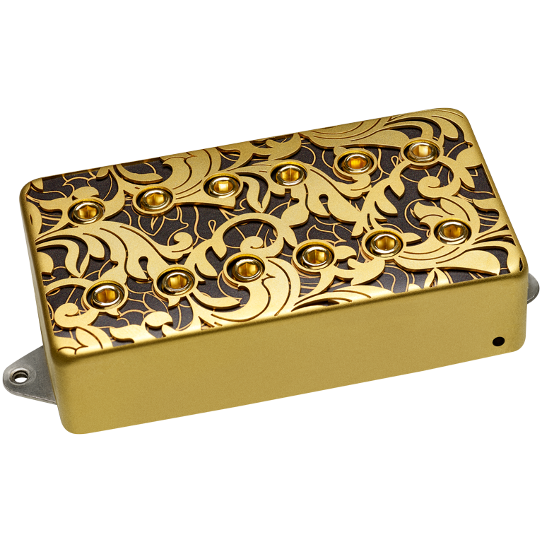 Image 2 of Dimarzio DP287FSGBK UtoPIA Neck Humbucker - Black & Gold / F-Spaced - Steve Vai
