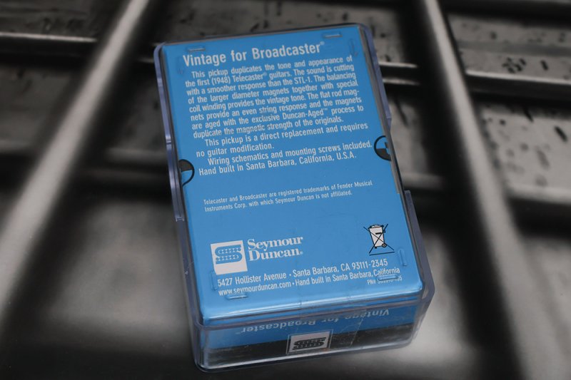 Image 1 of Seymour Duncan STL-1b Vintage Broadcaster Bridge Pickup - Black