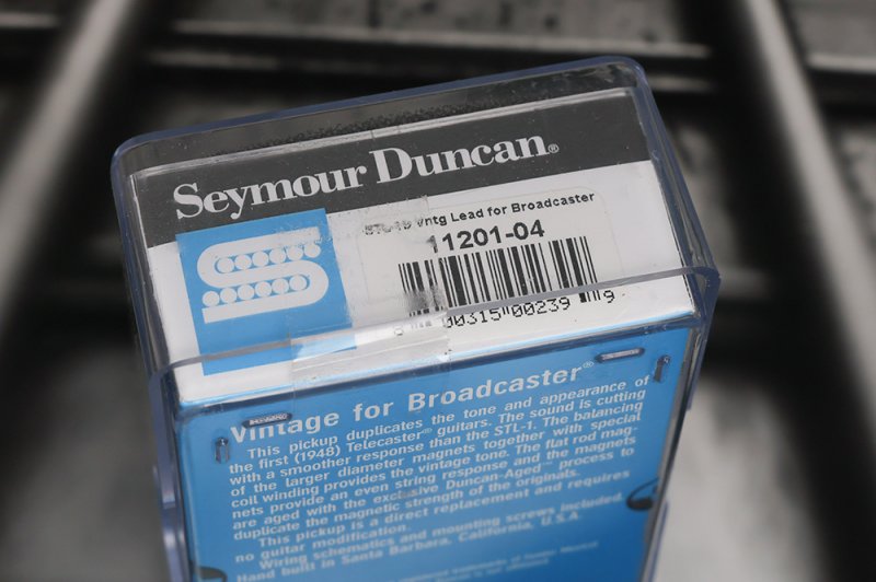 Image 2 of Seymour Duncan STL-1b Vintage Broadcaster Bridge Pickup - Black