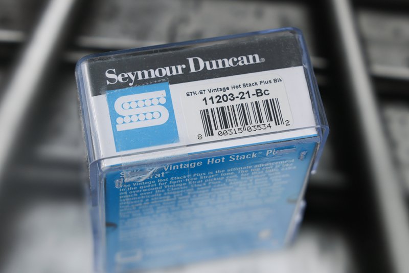 Image 2 of Seymour Duncan STK-S7 Vintage Hot Stack Plus Strat Pickup - Black