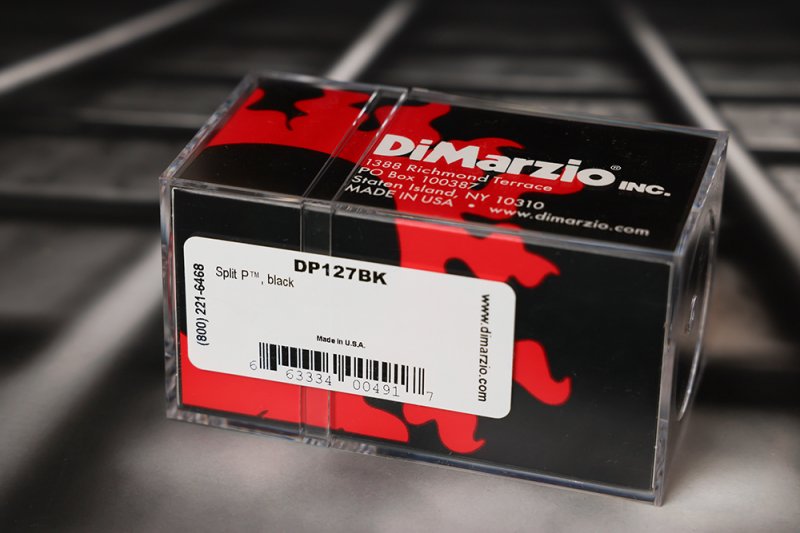Image 1 of DiMarzio DP127BK Split P Bass Pickup - Black / Black Pole Pieces