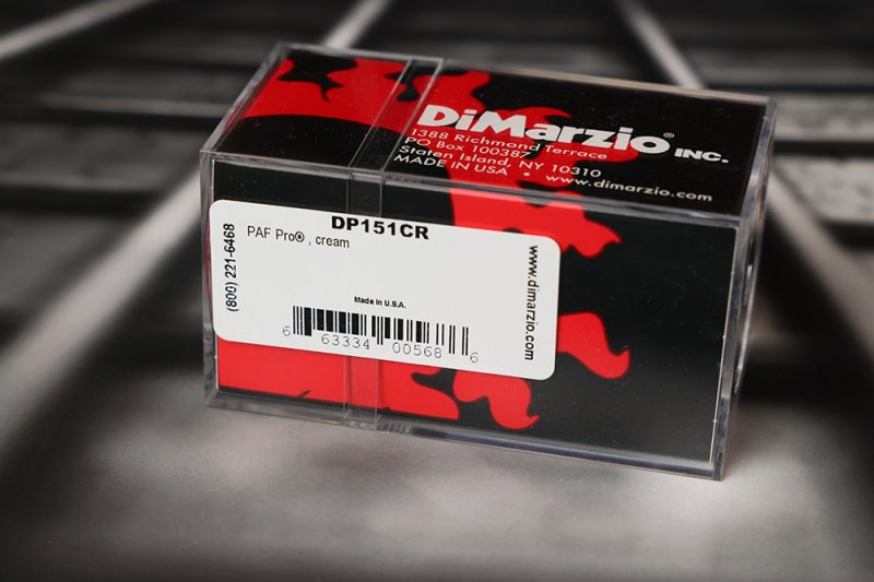 Image 1 of DiMarzio DP151CR PAF Pro Humbucker - Cream / Black Pole Pieces