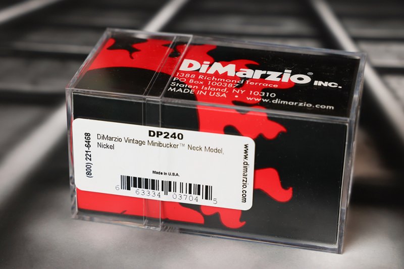 Image 1 of DiMarzio DP240N MiniBucker Neck Mini Humbucker - Nicke