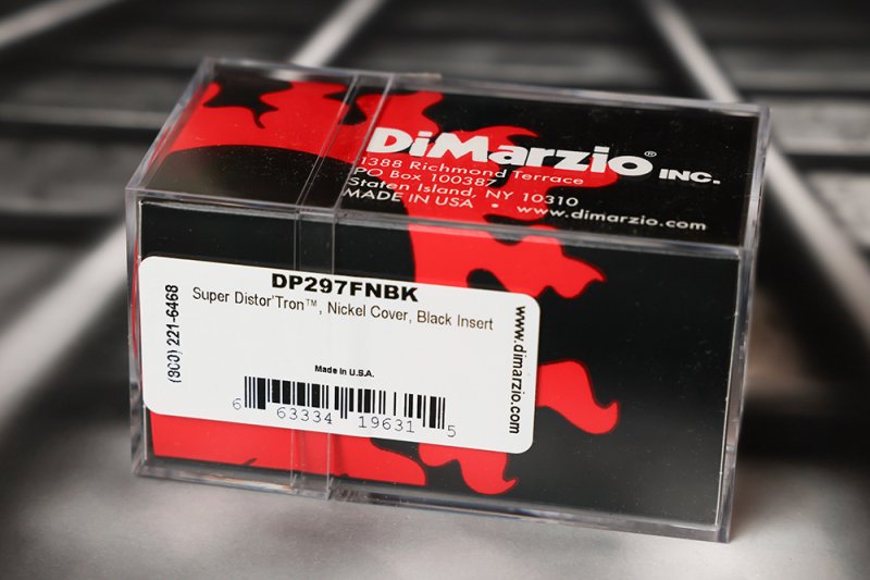 Image 1 of DiMarzio DP297FNBK Super Distor'Tron - Nickel Cover / F-Spaced
