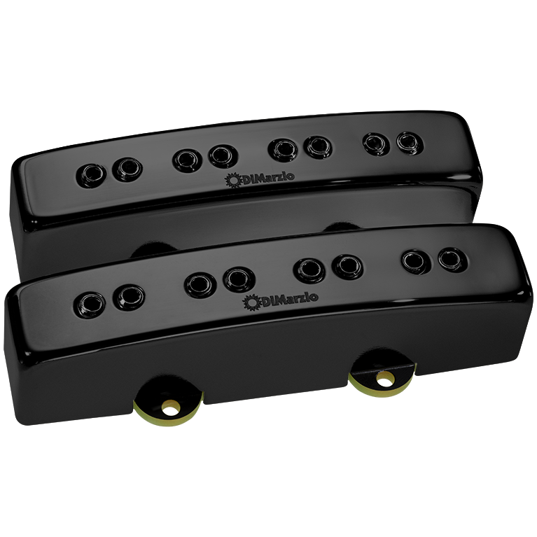 Image 0 of Dimarzio DP302GB Relentless J Bass Pickup Pair, Gloss Black Metal Set