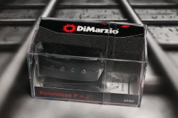 DiMarzio DP307GB Relentless PJ Precision Jazz Bass Pickup Set Gloss Black