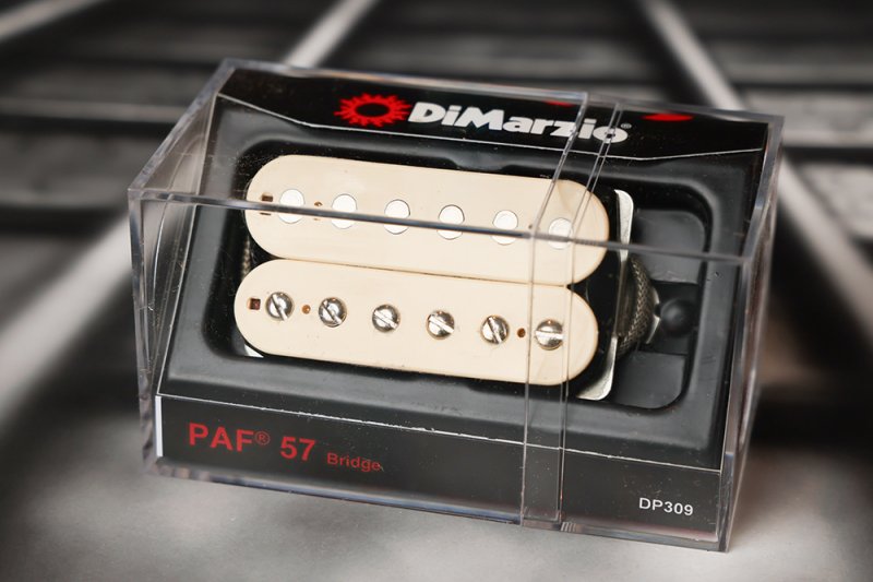 Image 0 of DiMarzio DP309Z PAF 57 Bridge Pickup - Relic White / Standard Spaced
