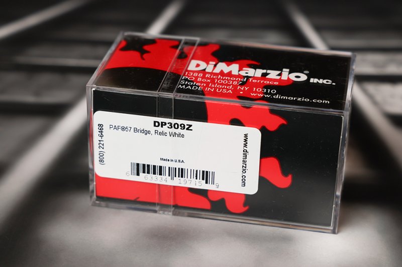Image 1 of DiMarzio DP309Z PAF 57 Bridge Pickup - Relic White / Standard Spaced