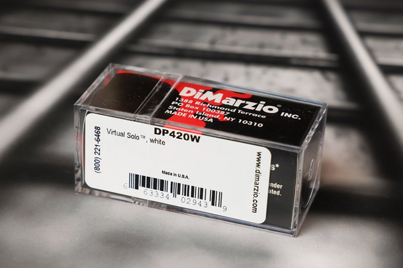 Image 1 of DiMarzio DP420W Vitrual Solo Strat Bridge Pickup - White