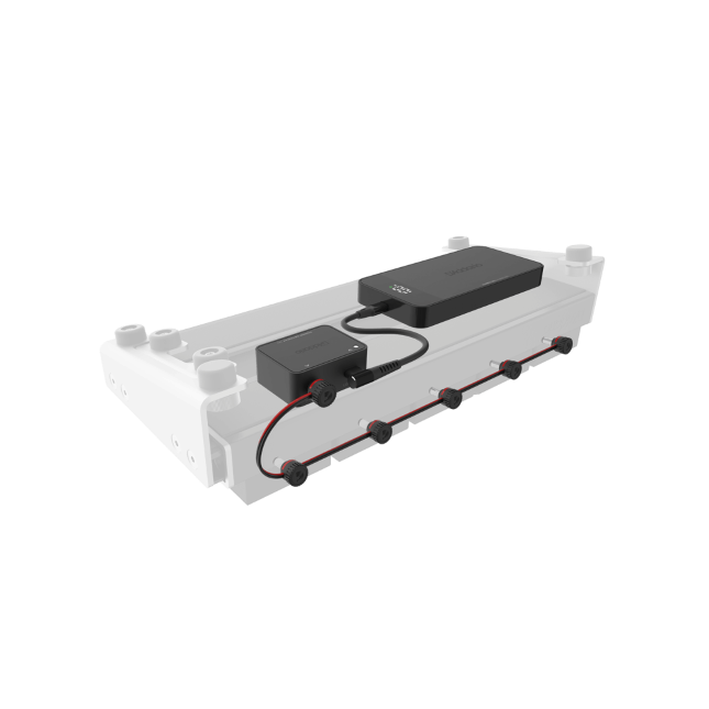 Image 4 of DAddario XPND Pedal Power Battery Kit / Power Supply Pedlaboard Solution