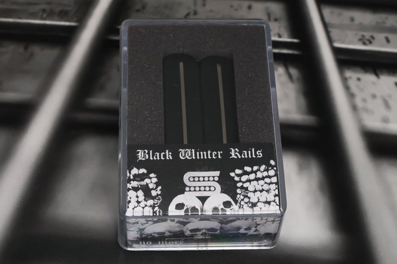 Image 0 of Seymour Duncan Black Winter Rails Bridge Humbucker Pickup / 6 String