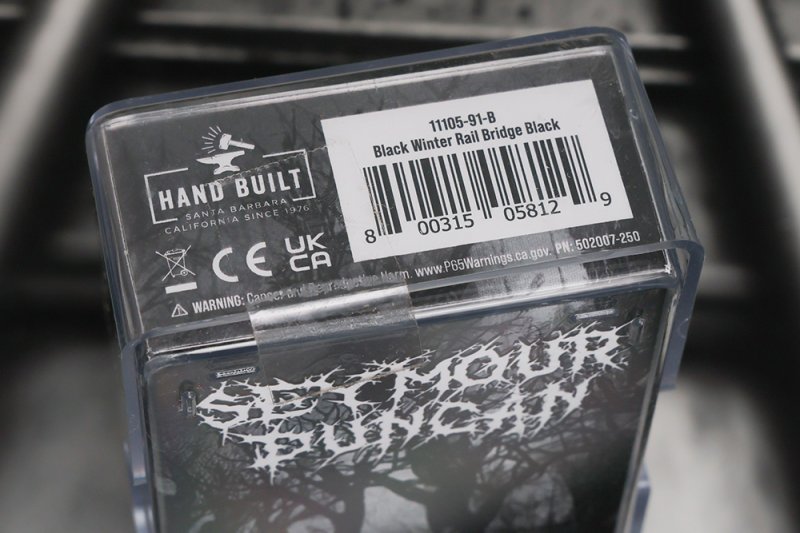Image 2 of Seymour Duncan Black Winter Rails Bridge Humbucker Pickup / 6 String