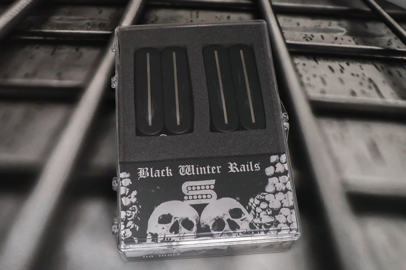 Image 0 of Seymour Duncan Black Winter Rails Humbucker Pickup Set / 6-String