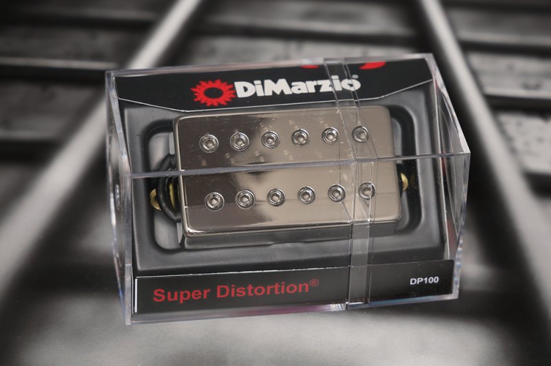 Image 0 of DiMarzio DP100N Super Distortion Humbucker - Nickel / Standard Spacing