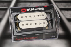 DiMarzio DP100W Super Distortion Humbucker - White / Standard Spacing