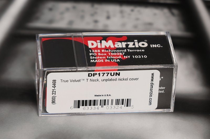 Image 1 of DiMarzio DP177UN True Velvet Tele Neck Pickup - Unplated Cover