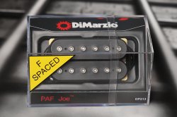 DiMarzio DP213FBK PAF Joe F-Spaced Humbucker - Black / NIckel Pole Pieces