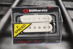 DiMarzio DP224FW Andy Timmons AT-1 F-Spaced Humbucker - White / Nickel Pole Piec