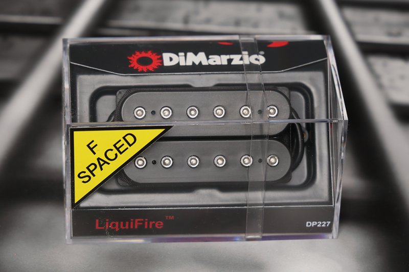 Image 0 of DiMarzio DP227FBK Liquifire F-Spaced Neck Humbucker - Black / Nickel Pole Pieces