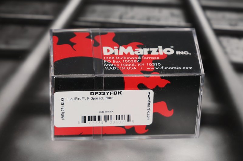 Image 1 of DiMarzio DP227FBK Liquifire F-Spaced Neck Humbucker - Black / Nickel Pole Pieces