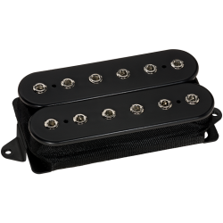 DiMarzio DP227FBK Liquifire F-Spaced Neck Humbucker - Black / Nickel Pole Pieces