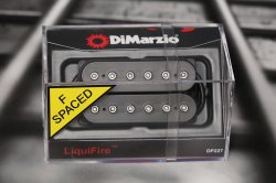 DiMarzio DP227FBK Liquifire F-Spaced Neck Humbucker - Black / Nickel Pole Pieces