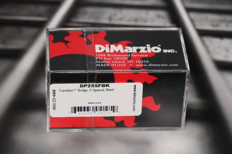 Image 1 of DiMarzio DP255FBK Transition Bridge F-Spaced Humbucker - Black / Nickel Pole Pie