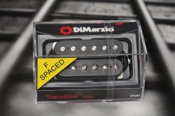DiMarzio DP255FBK Transition Bridge F-Spaced Humbucker - Black / Nickel Pole Pie