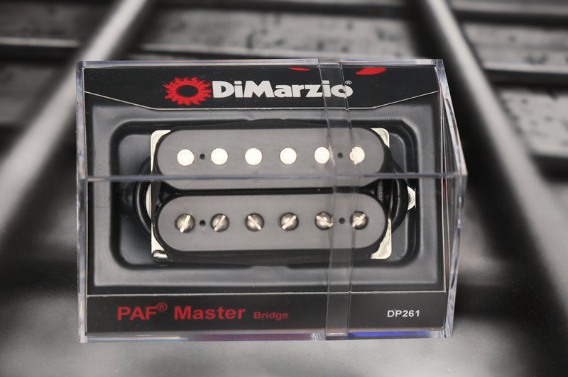 Image 0 of DiMarzio DP261BK PAF Master Bridge Humbucker - Black / Nickel Pole Pieces