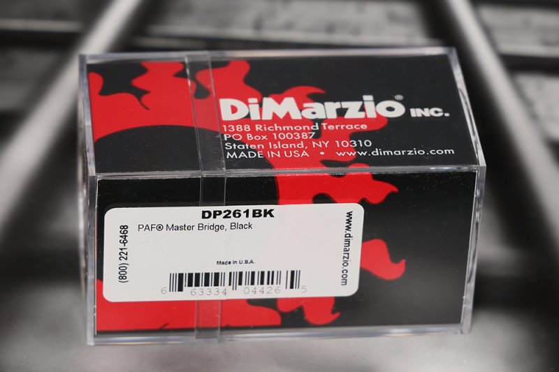 Image 1 of DiMarzio DP261BK PAF Master Bridge Humbucker - Black / Nickel Pole Pieces