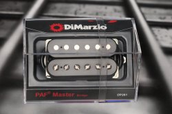 DiMarzio DP261BK PAF Master Bridge Humbucker - Black / Nickel Pole Pieces