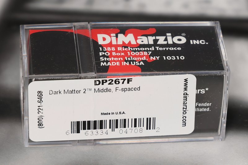 Image 1 of DiMarzio DP267F F-Spaced Dark Matter 2 Middle Single Coil - Satin Nickel