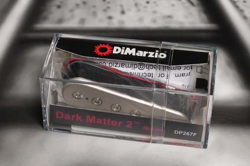 Image 0 of DiMarzio DP267F F-Spaced Dark Matter 2 Middle Single Coil - Satin Nickel