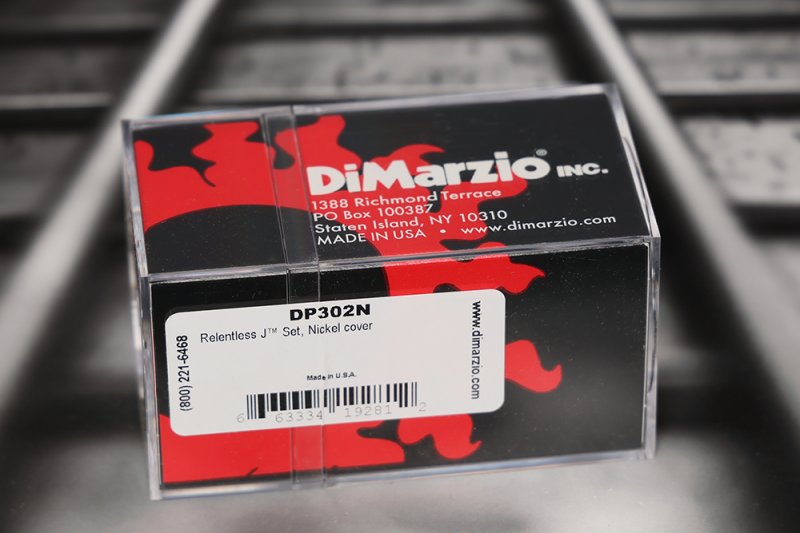 Image 1 of Dimarzio DP302N Relentless J Bass Pickup Set - Nickel