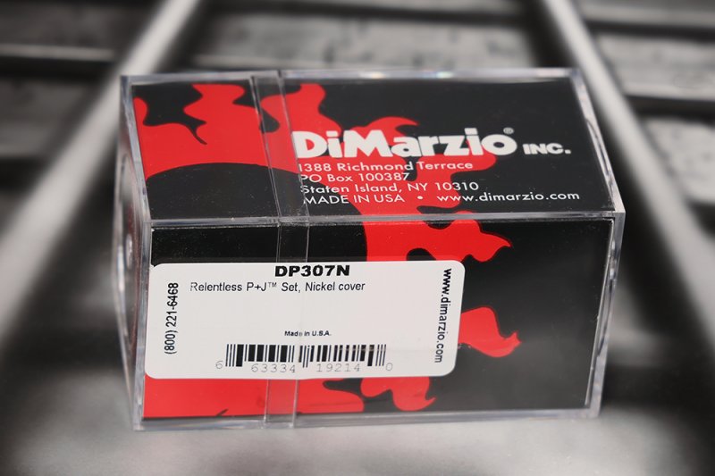 Image 1 of DiMarzio DP307N Relentless PJ Precision Jazz Bass Pickup Set Nickel