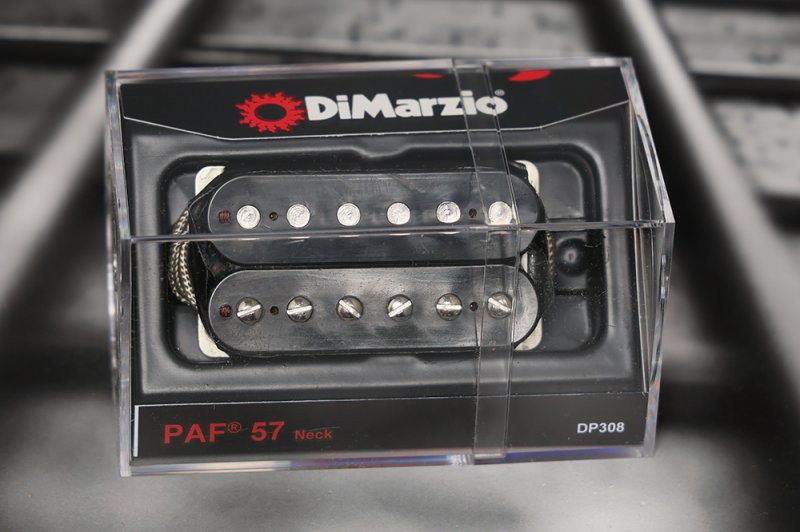 Image 0 of DiMarzio DP308BK PAF 57 Neck Pickup - Black / Nickel Pole Pieces - Standard Spac