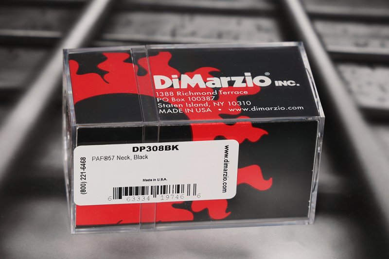 Image 1 of DiMarzio DP308BK PAF 57 Neck Pickup - Black / Nickel Pole Pieces - Standard Spac