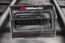 DiMarzio DP309BK PAF 57 Bridge Pickup - Black / Standard Spaced / Nickel Pole Pi