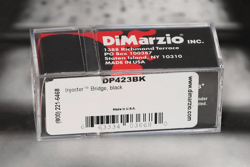 Image 1 of DiMarzio DP423BK The Injector Single Coil Bridge Pickup - Black