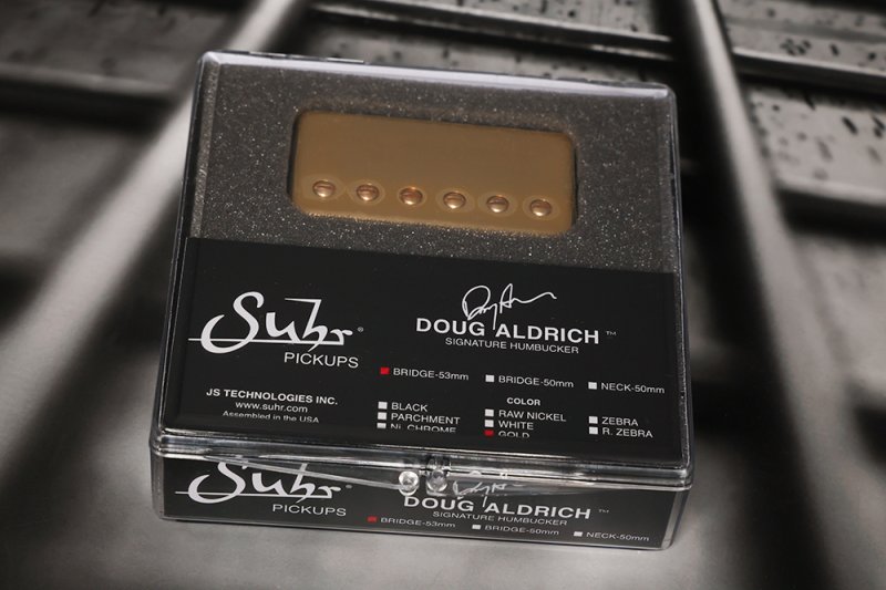 Image 0 of SUHR Doug Aldrich Hot Humbucker Bridge Lead 53mm Humbucker Pickup GOLD