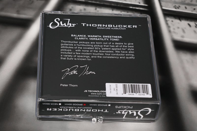 Image 1 of SUHR Thornbucker PAF Bridge Lead Humbucker Pickup GOLD 50mm - Pete Thorn